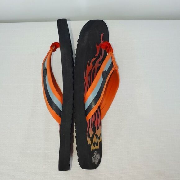 Harley Davidson Youth Flip Flops Size 3/4 NWT - Picture 5 of 13